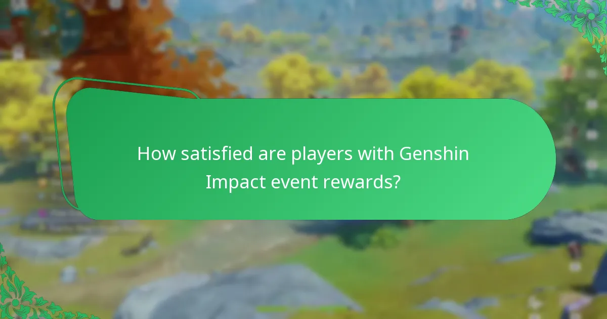 What is the community feedback on Genshin Impact event rewards?