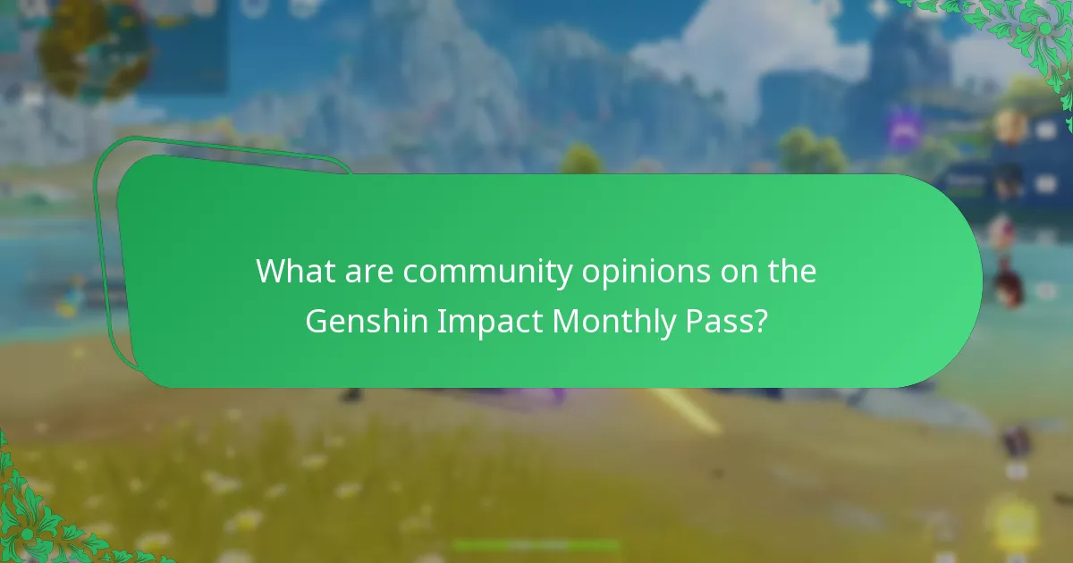 How satisfied are players with the Genshin Impact Monthly Pass?
