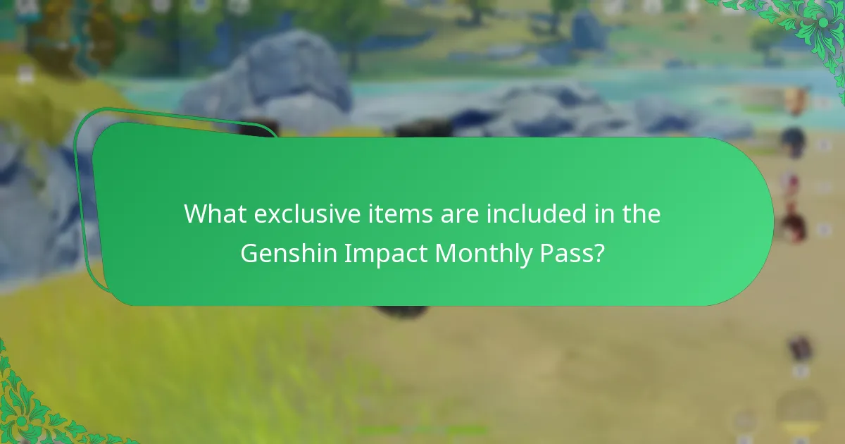 What resource rewards are provided by the Genshin Impact Monthly Pass?