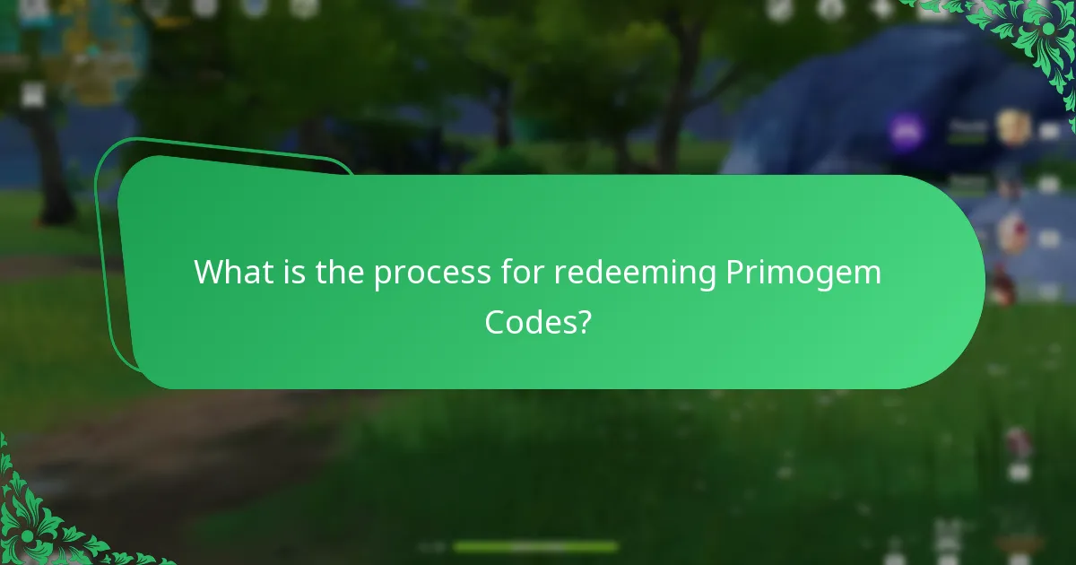 What is the process for redeeming Primogem Codes?