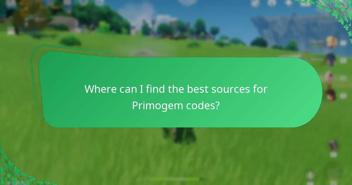 Which social media channels provide reliable updates on Primogem codes?